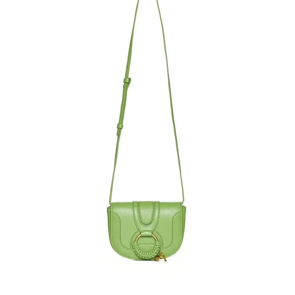 Authentic See by Chloé Mini Green Hana Leather Crossbody Handbag - NWT - Picture 2 of 9
